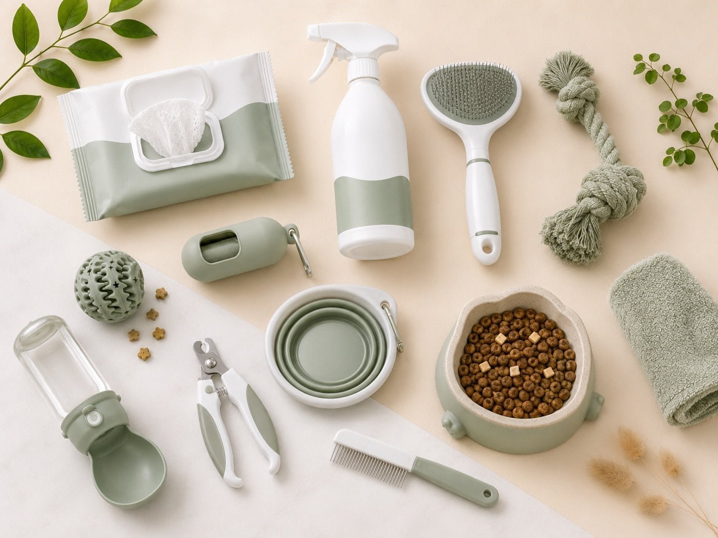 assorted-pet-products-category-flatlay-b2b-manufacturer