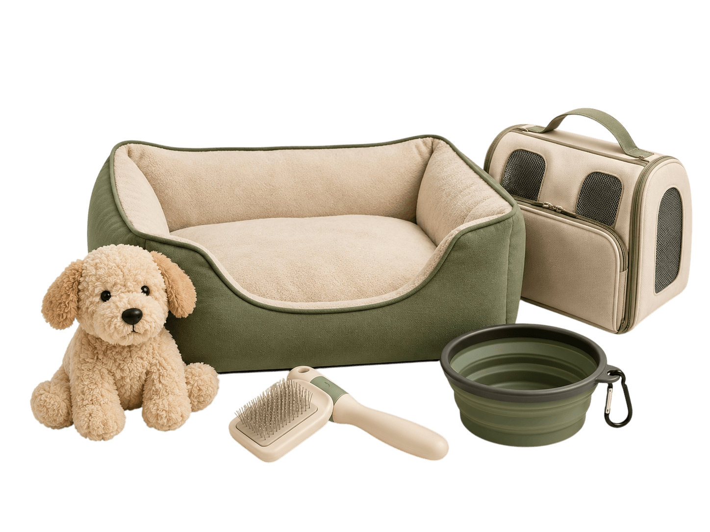 More custom pet supplies including pet beds grooming tools and travel accessories