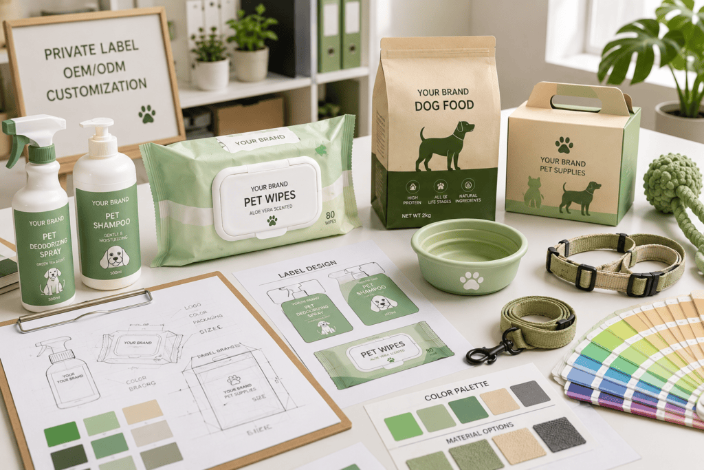 OEM ODM pet product customization and private label packaging development
