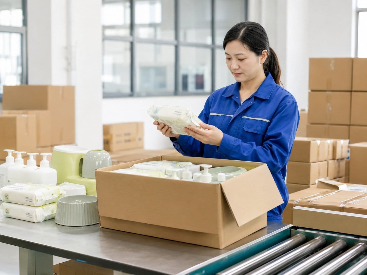 Finished products are checked before shipment to support safe delivery and retail-ready presentation.