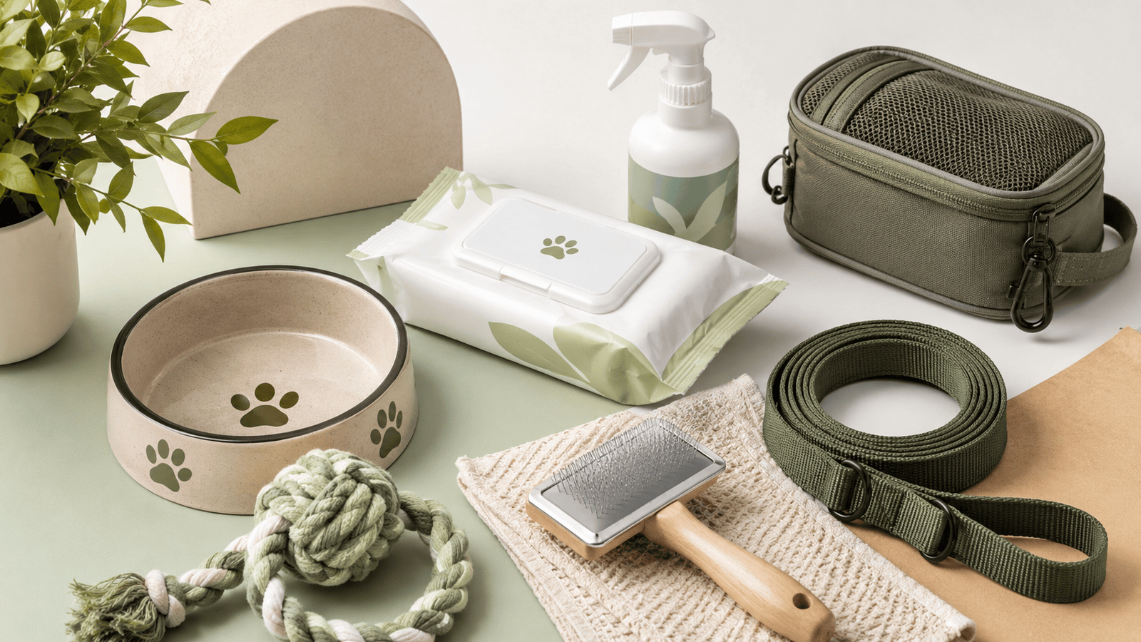 Pet supplies guide resource category image with pet cleaning feeding walking grooming and accessory products