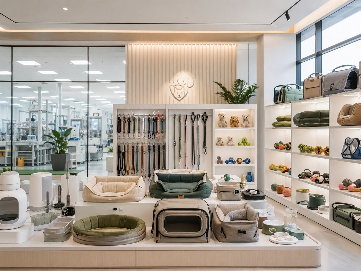 Pet supplies manufacturer showroom for global B2B brands