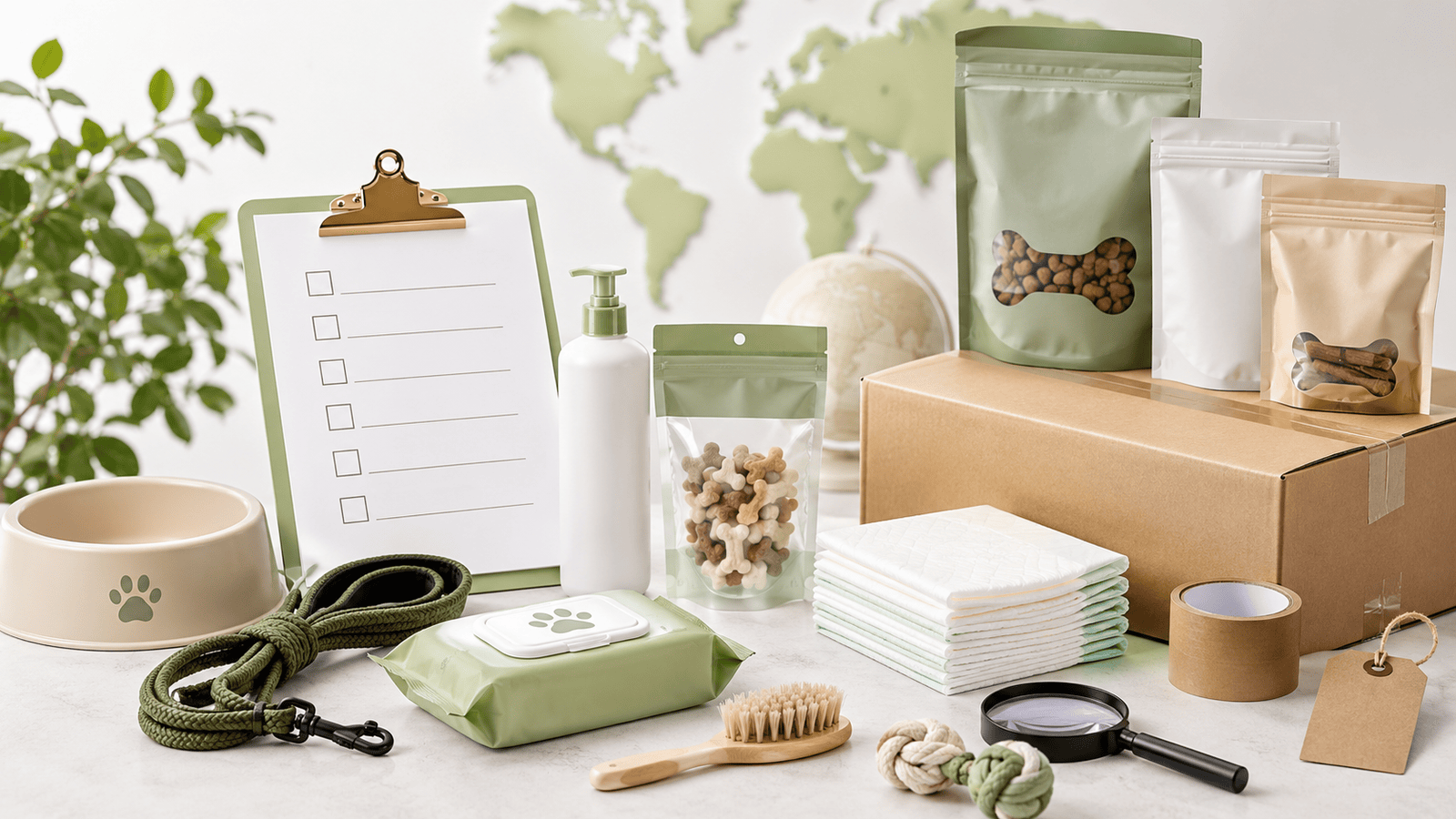 Quality and export guide resource category image showing pet product inspection packaging and export preparation